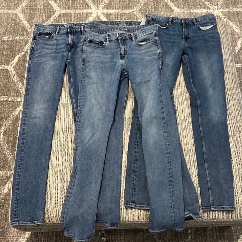 Four Pairs of Mens Banana Republic Legacy Denim Jeans Size 32x36